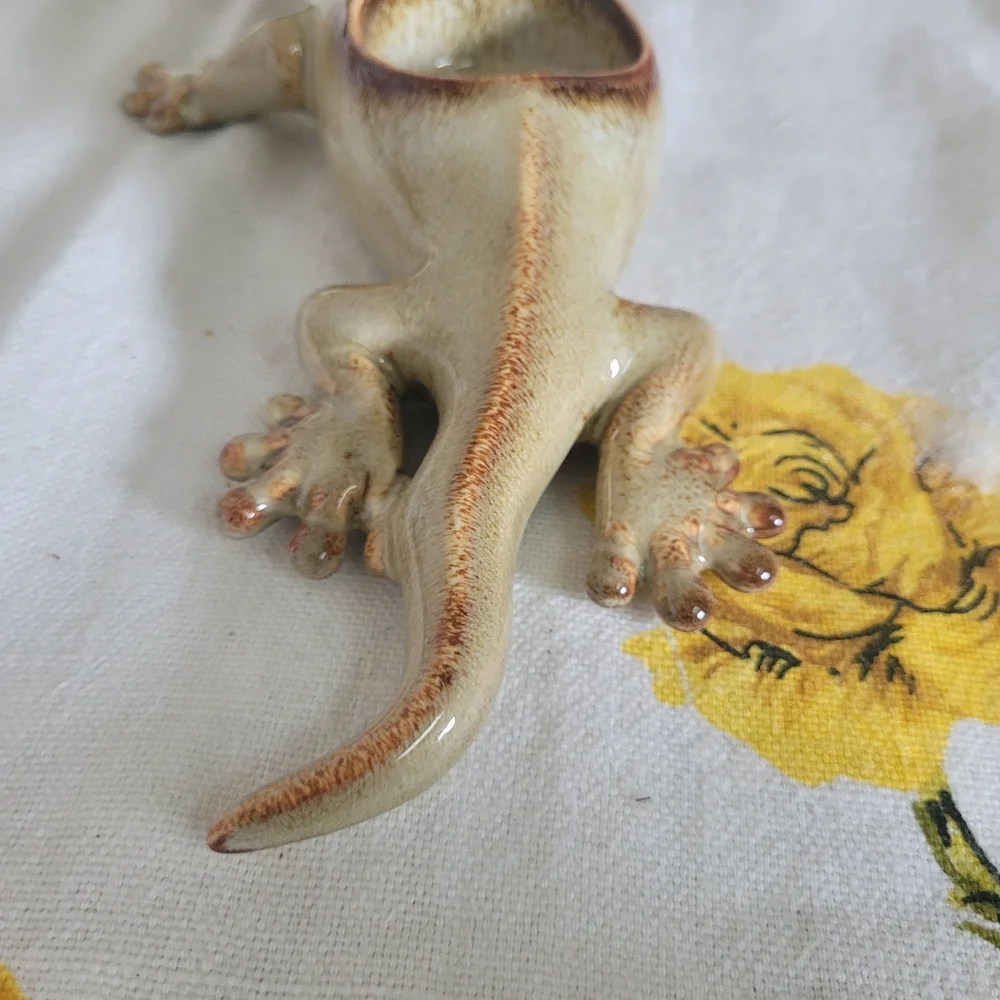 Ceramic Lizard Figurine in Beige and Brown - Home Accent (Reposh) - Picture 3 of 9